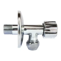 Robinet d'arrêt équerre sous-lavabo long, Mâle 15/21 - Tube cuivre Ø10 mm^Schell Discount
