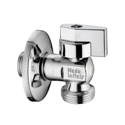 Robinet De Machine À Laver À Bille Chromé Avec Rosace Inox 1/2X3/4^Kiamami Valentina Hot