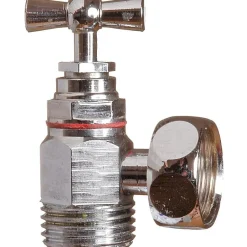 Robinet équerre chromé, à potence avec presse étoupe - Sféraco^Sferaco Best