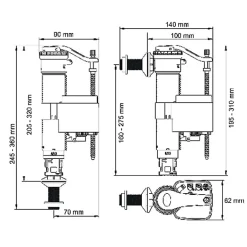 Robinet universel SX télescopique - Raccord diam : 3/8"^Dubourgel Best