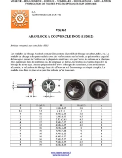 Rondelle de blocage avec capuchon ARANLOCK pour axe de diamètre 5 capuchon de 16 Inox A2 - 1 pièce-Vis Express Sale