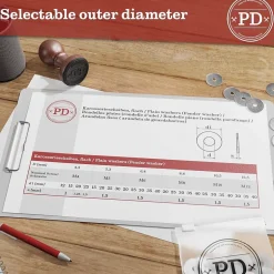 Rondelles plates acier inoxydable a2 D40 x M8 ep.1.5 mm lot 25 pieces - PD^Generique Hot
