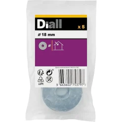 Rondelles plates larges en acier au carbone ø 18mm - 5 pièces-Diall Clearance