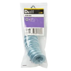 Rondelles plates moyennes en acier au carbone ø 18mm - 20 pièces^Diall Clearance