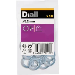 Rondelles ressorts en acier au carbone ø 12mm - 10 pièces-Diall Best