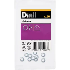 Rondelles ressorts en acier au carbone ø 4mm - 10 pièces-Diall Sale