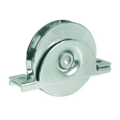 Roue pour portail coulissant monture à support intérieur 2 roulements gorge V - Argent 14 700^Ibfm Best