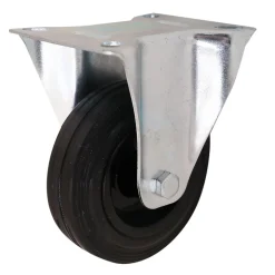 Roulette fixe ø10 cm,75 kg Caoutchouc^