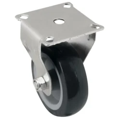 Roulette fixe grise ø7.5 cm, charge max 60 kg- Sale