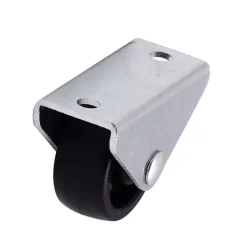 Roulette fixe noire ø2.95 cm, charge max 15 kg- Discount