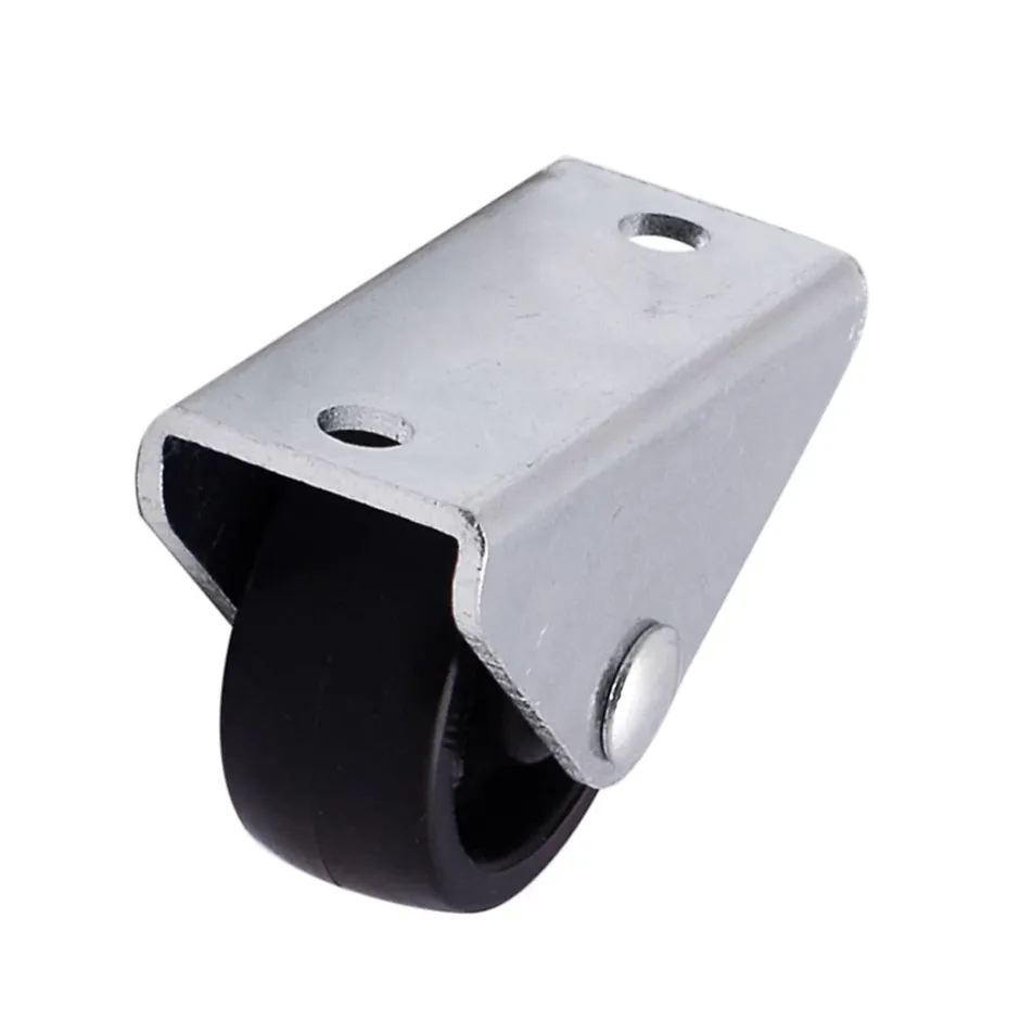 Roulette fixe noire ø2.95 cm, charge max 15 kg- Discount