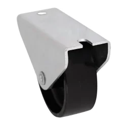 Roulette fixe noire ø4.45 cm, charge max 20 kg^