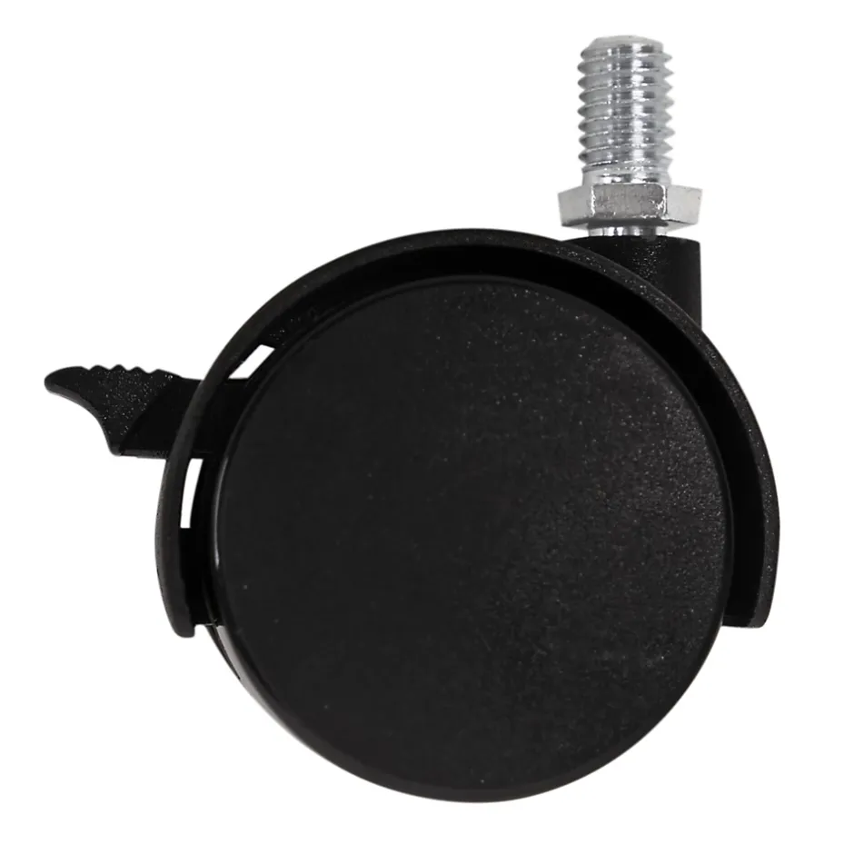 Roulette jumelée pivotante avec frein ø50 mm, plaque 10 x 15 mm, charge max 40kg^ Discount