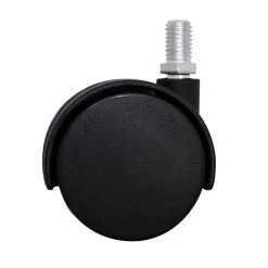 Roulette jumelée pivotante sans frein ø50 mm, tige filetée 10 x 20 mm, charge max 40kg^ New