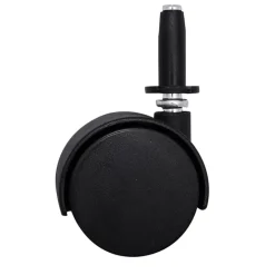 Roulette jumelée pivotante sans frein ø50 mm, tige, charge max 40kg- Discount