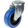 Roulette pivotante de 100 mm avec caoutchouc élastique bleu sur roue centrale en nylon-Parnells Sale