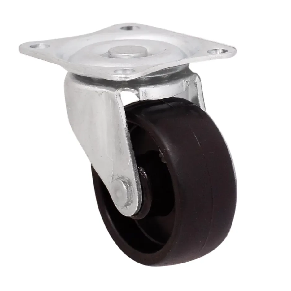 Roulette pivotante noire ø4.1 cm, charge max 20 kg^ Online