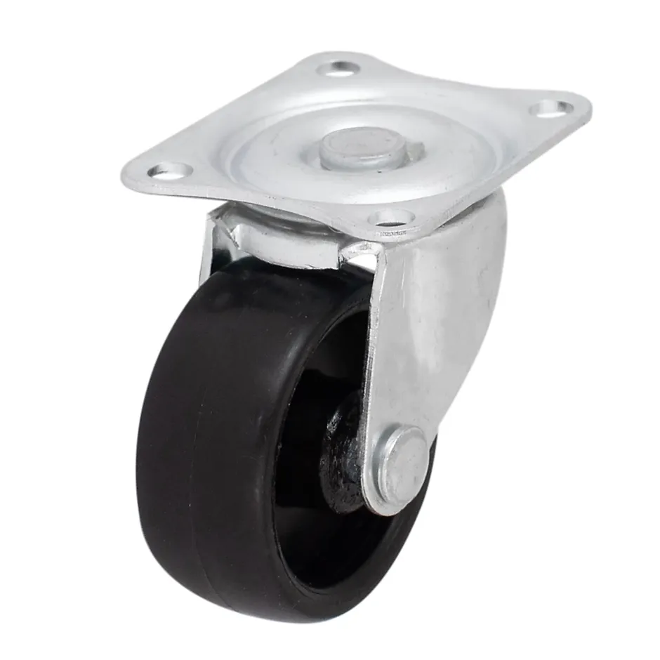 Roulette pivotante noire ø4.1 cm, charge max 20 kg^ Online