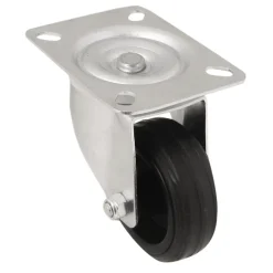 Roulette pivotante noire ø8 cm, charge max 70 kg^ Online