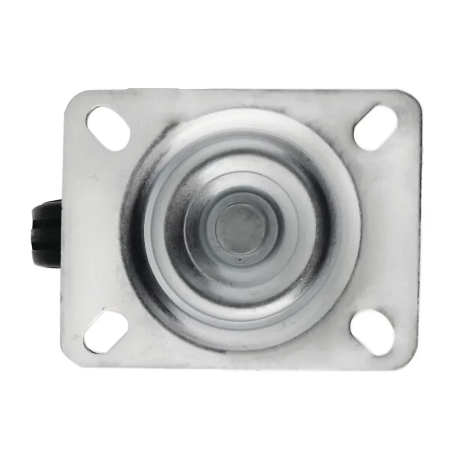 Roulette pivotante noire ø10 cm, charge max 75 kg^