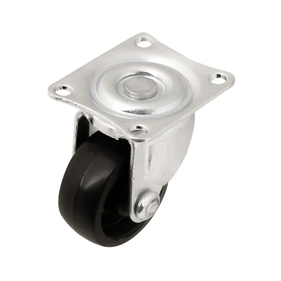 Roulette pivotante noire ø2.95 cm, charge max 15 kg^ New