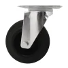 Roulette pivotante noire ø12.5 cm, charge max 100 kg^