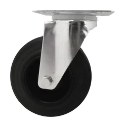 Roulette pivotante noire ø12.5 cm, charge max 100 kg^
