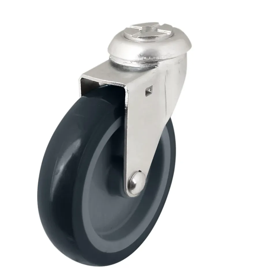 Roulette pivotante sans frein ø100 mm, œil, charge max 70kg^ Best