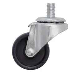 Roulette pivotante sans frein ø40 mm, plaque 10 x 15 mm, 20kg- Discount