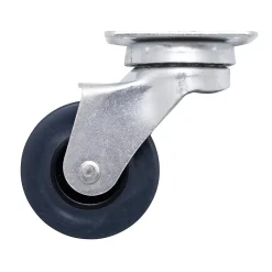 Roulette pivotante sans frein ø40 mm, plaque ø42 mm, charge max 25kg-