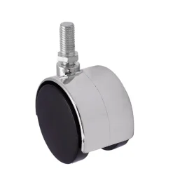 Roulette pivotante sans frein ø50 mm, tige filetée 10 x 20 mm, charge max 40kg^ Clearance