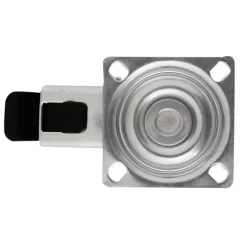 Roulette pivotante sur plaque grise ø7.5 cm avec freins, charge max 60 kg- Hot