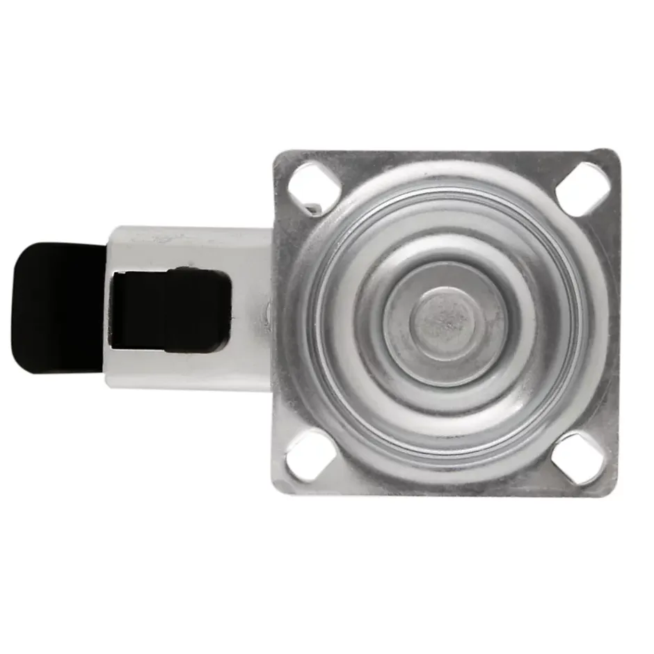 Roulette pivotante sur plaque grise ø7.5 cm avec freins, charge max 60 kg- Hot