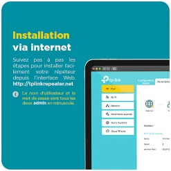Répéteur WiFi AC1200 avec prise intégrée-TP-link Sale