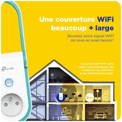 Répéteur WiFi AC1200 avec prise intégrée-TP-link Sale