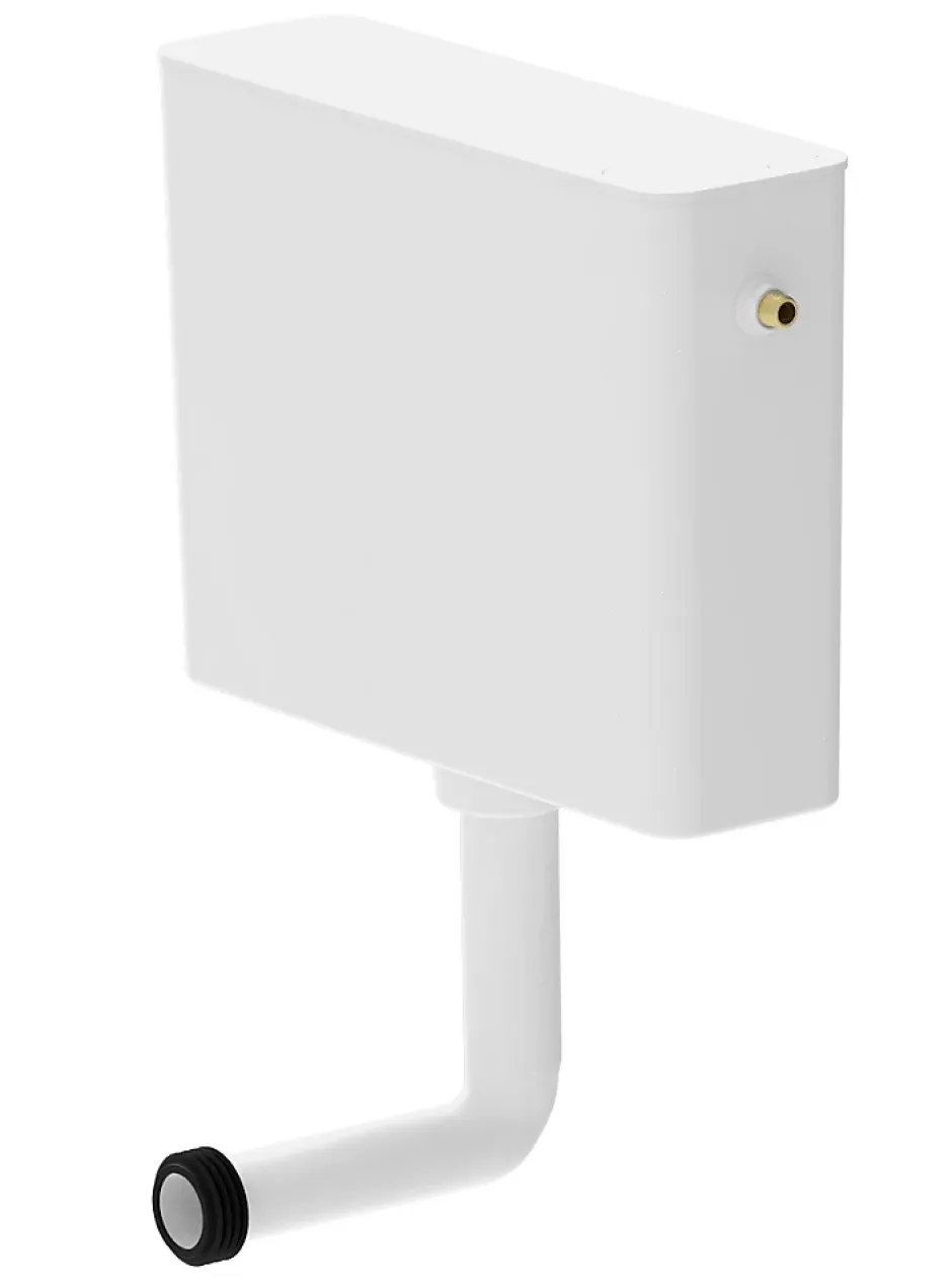 Réservoir WC 7.5L semi-bas simple touche, Tosca^Siamp Discount