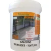 Résine d'étanchéité pour Balcons - Terrasses - Toitures - Gris - 1Kg-7étanche Outlet
