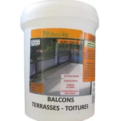 Résine d'étanchéité pour Balcons - Terrasses - Toitures - Beige - 5Kg^7étanche Best