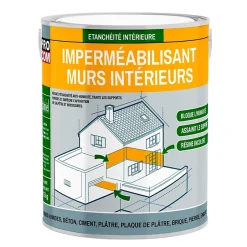 Résine étanchéité, imperméabilisation mur intérieur durcisseur -2.5 litres-Incolore^Procom Online