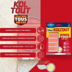 Ruban adhésif de fixation transparente Koltout - 10 pièces-Cyanolit Online