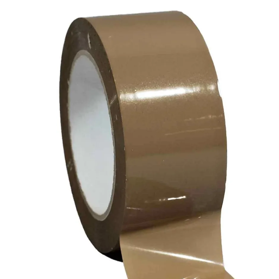 Ruban adhésif d'emballage polypropylène havane 28mic - rouleau adhésif marron 48 mm x 100 m - Carton de 36-Tecplast Best