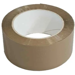 Ruban adhésif d'emballage polypropylène havane 28mic - rouleau adhésif marron 48 mm x 100 m^Tecplast Outlet