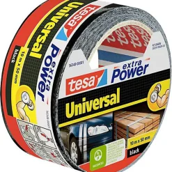 Ruban adhésif toil é Extra Power 56348-00001-05 noir 10 m x 50 mm^Tesa Outlet
