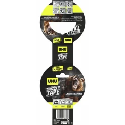 Ruban adhésif Grizzly tape noir 25 m-UHU Hot