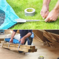 Ruban adhésif Grizzly tape gris 25m^UHU Outlet