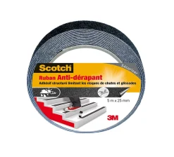 Ruban anti-dérapant rond noir 25 mm x 5 m^Scotch Clearance