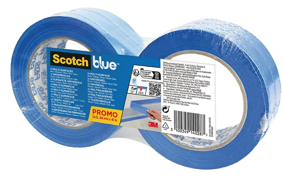 Ruban de masquage Scotch original 50 m x 48 mm - 2 rouleaux-ScotchBlue Sale