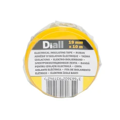 Ruban d'isolation électrique 19 mm x 10 m vert et jaune-Diall Discount