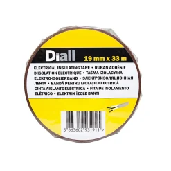Ruban d'isolation électrique 19 mm x 33 m marron-Diall Outlet