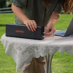 EB324 - 324 Wh Batterie Portable - 4 Ports USB PD + 1 Sortie AC 80 W - Modules UE256 et AE80 Inclus-Runhood New